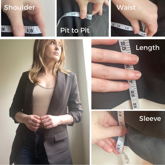 Slouchy blazer, Small, 3/4 sleeve - Picture 12 of 13